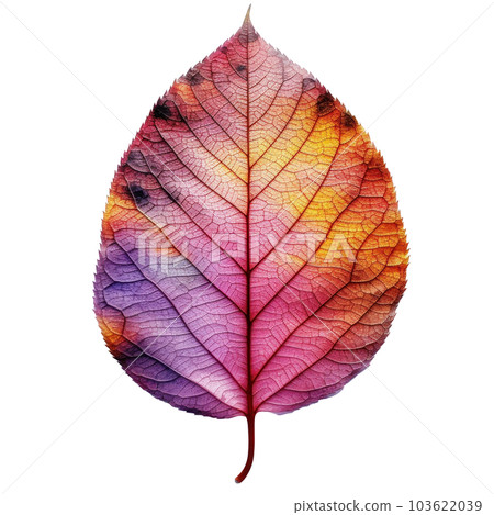 Autumn leaf isolated. Illustration AI Generative Autumn leaf isolated. Illustration AI Generative 103622039