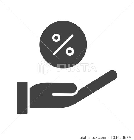 Percentage icon vector image. Percentage icon vector image. 103623629
