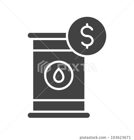 Oil Price icon vector image. 103623671