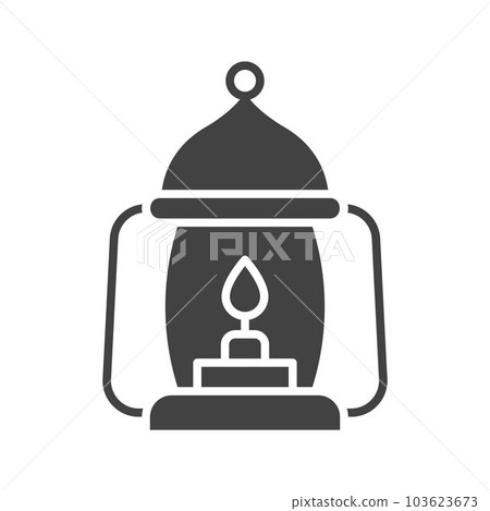 Oil Lamp icon vector image. Oil Lamp icon vector image. 103623673