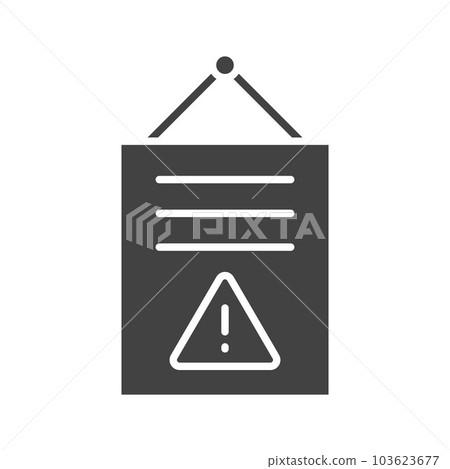 Notice icon vector image. Notice icon vector image. 103623677