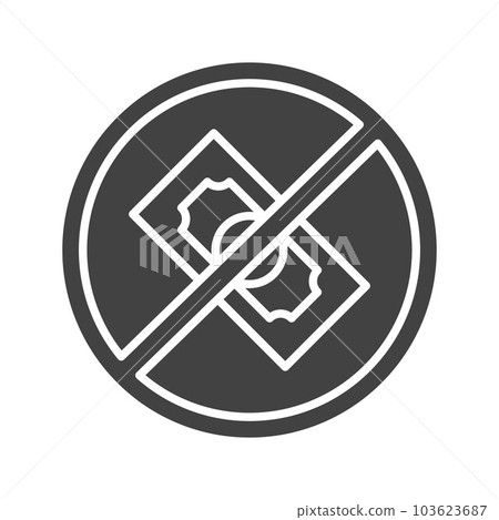 No Money icon vector image. No Money icon vector image. 103623687
