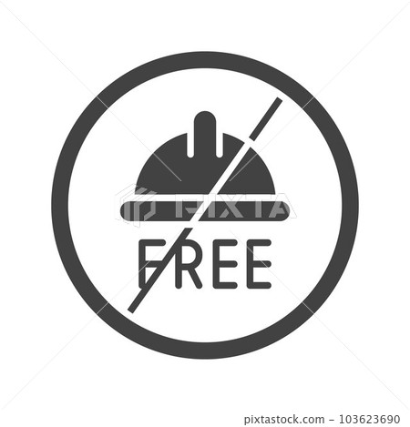No free icon vector image. No free icon vector image. 103623690