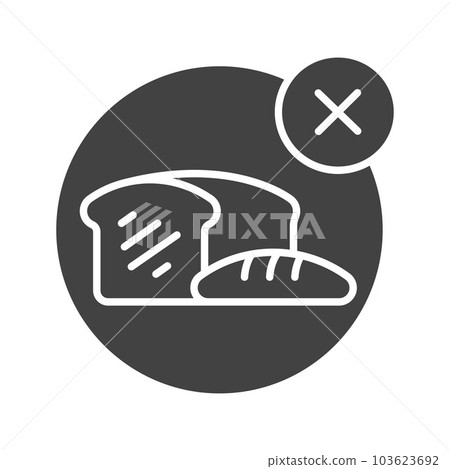No Food icon vector image. No Food icon vector image. 103623692