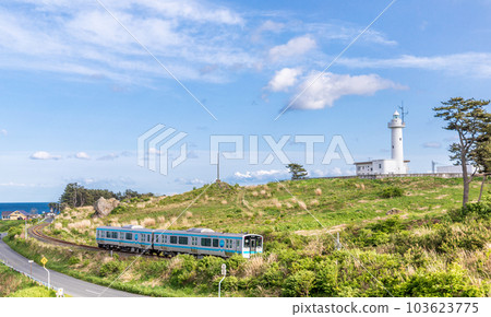 'Aomori Prefecture' Samekado Lighthouse Scenery Hachinohe City 103623775