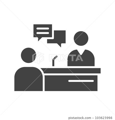 Interview icon vector image. 103623998