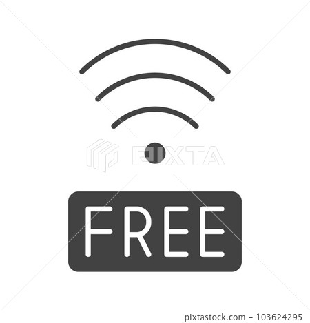 Free Wifi icon vector image. 103624295