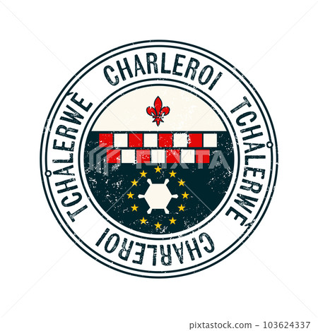 Charleroi city grunge rubber stamp Charleroi city grunge rubber stamp 103624337