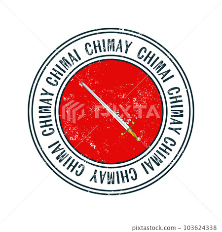 Chimay city grunge rubber stamp Chimay city grunge rubber stamp 103624338