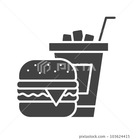 Fast Food icon vector image. 103624415