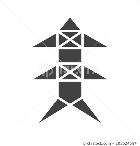 Electric Tower icon vector image. Electric Tower icon vector image. 103624584