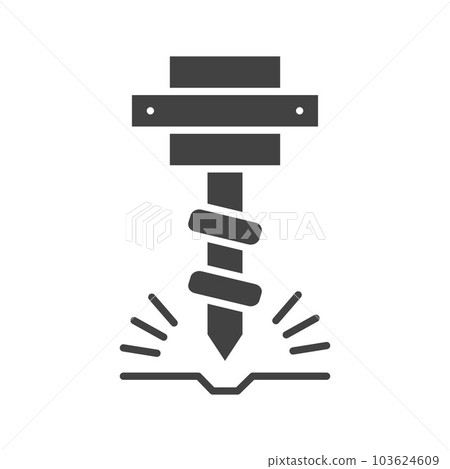 Drilling Machine icon vector image. 103624609