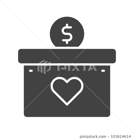 Donation icon vector image. Donation icon vector image. 103624614