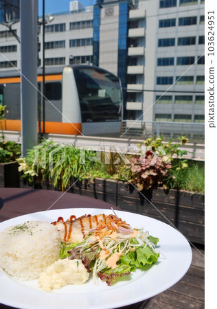 Platinum Fish railway cafe at mAAch ecute Manseibashi in Kanda, Tokyo, Japan. May 1, 2023 103624951