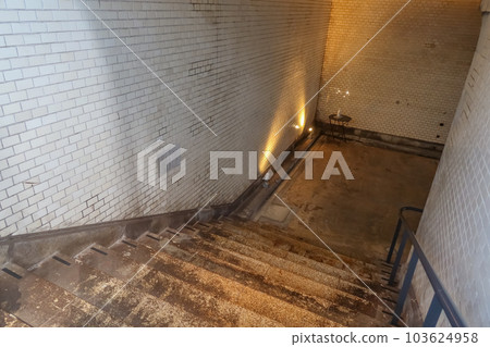1912 Stairs at the Old Manseibashi Station in Kanda, Tokyo, Japan. May 1, 2023 103624958