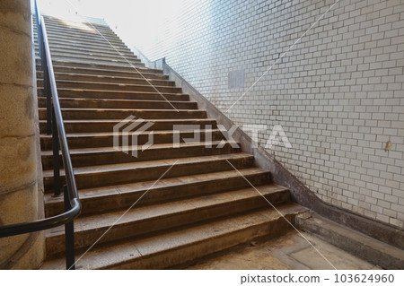 1912 Stairs at the Old Manseibashi Station in Kanda, Tokyo, Japan. May 1, 2023 103624960