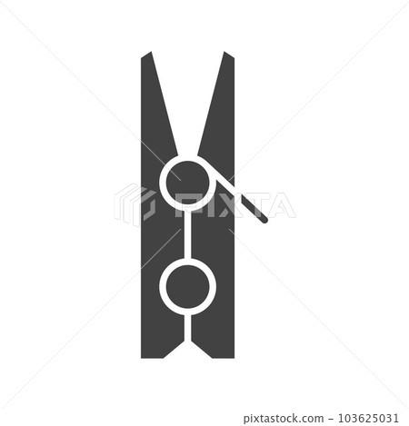 Clothespin icon vector image. Clothespin icon vector image. 103625031