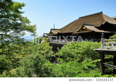 World Heritage Kyoto Kiyomizudera Main Hall (Kiyomizu Stage) World Heritage Kyoto Kiyomizudera Main Hall (Kiyomizu Stage) 103630137