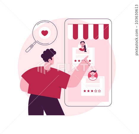 Satisfaction and loyalty abstract concept vector illustration. Customer loyalty management, satisfaction analysis, marketing tool, client feedback tracking, personalized service abstract metaphor. Satisfaction and loyalty abstract concept vector illustration. Customer loyalty management, satisfaction analysis, marketing tool, client feedback tracking, personalized service abstract metaphor. 103630613