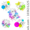 cactus flower simple illustration design 103631225