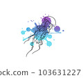 Watercolor illustration of jellyfish 103631227