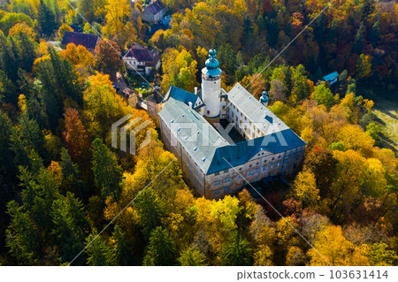 View of medieval Lemberk Castle. View of medieval Lemberk Castle. 103631414