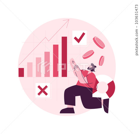 Credit rating abstract concept vector illustration. Credit reporting service, rating agency, risk evaluation and control, improve company score, fulfill financial commitment abstract metaphor. 103631473