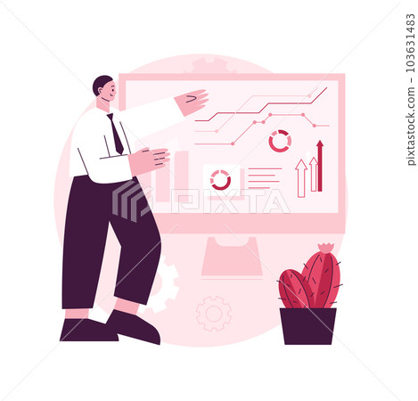 Consulting abstract concept vector illustration. Find project solution, business strategy management, consulting firm, tax advisor, IT analytics, audit service, expert advice abstract metaphor. 103631483