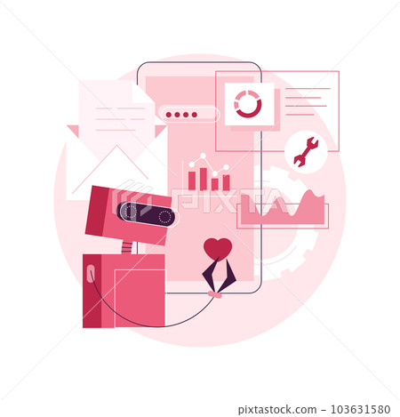 Marketing automation system abstract concept vector illustration. Open source automation, crm system, marketing software, automated advertise message, online platform dashboard abstract metaphor. Marketing automation system abstract concept vector illustration. Open source automation, crm system, marketing software, automated advertise message, online platform dashboard abstract metaphor. 103631580