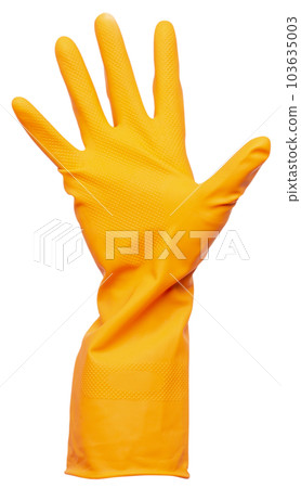Protective rubber glove. Protective rubber glove. 103635003