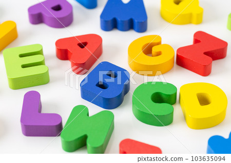 English block (language learning image) English block (language learning image) 103635094