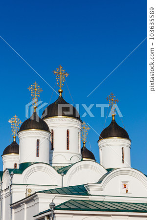 Transfiguration cathedral in Transfiguration monastery in Murom, Russia Transfiguration cathedral in Transfiguration monastery in Murom, Russia 103635589