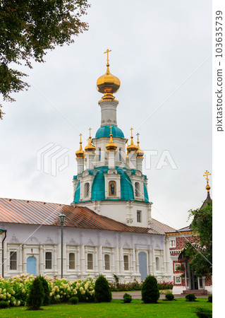 Church of the Savior Miraculous with hospital wards in Vvedensky Tolga convent in Yaroslavl, Russia 103635739