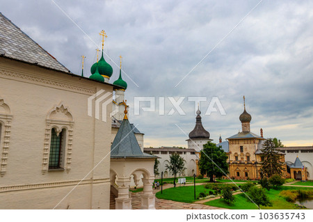 Architectural ensemble of the Rostov Kremlin in Rostov Veliky, Russia. Golden ring of Russia 103635743