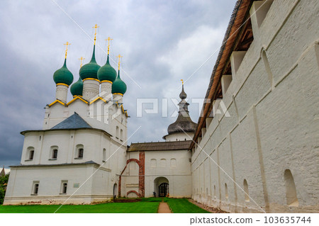 Architectural ensemble of the Rostov Kremlin in Rostov Veliky, Russia. Golden ring of Russia 103635744