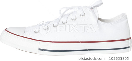 white sneakers shoes. 103635805