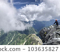 Climbers admiring the view from the summit of Mt. Yarigatake 103635827