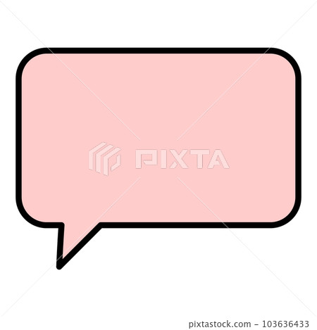 Simple and easy-to-use speech bubble Simple and easy-to-use speech bubble 103636433