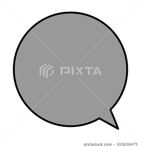 Simple and easy-to-use speech bubble 103636475