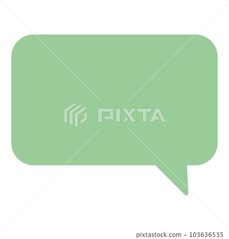 Simple and easy-to-use speech bubble 103636535