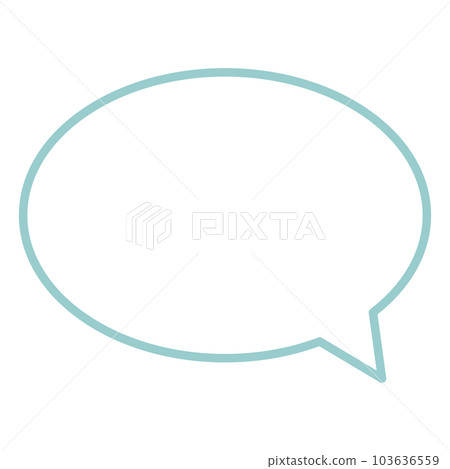 Simple and easy-to-use speech bubble 103636559