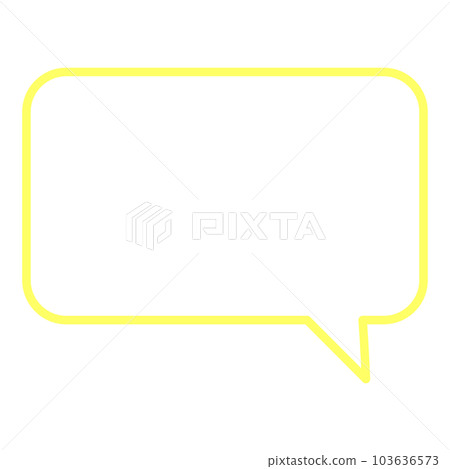 Simple and easy-to-use speech bubble 103636573