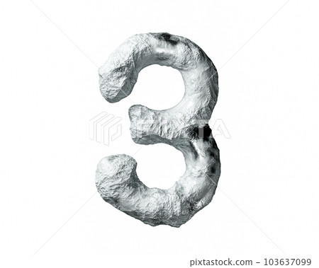 Digits made of rock and clay Digits made of rock and clay 103637099