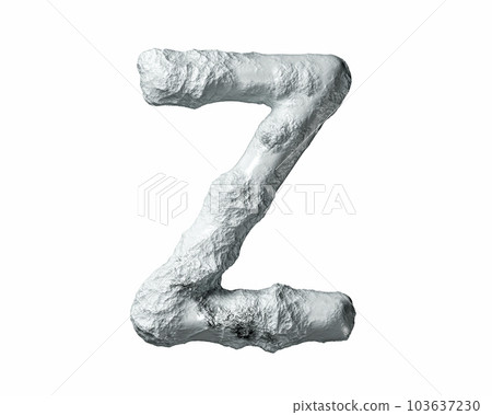 Letters made of rock and clay Letters made of rock and clay 103637230