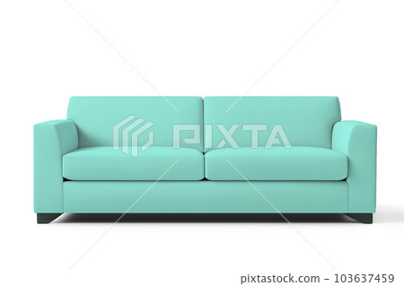 淺藍色沙發 103637459