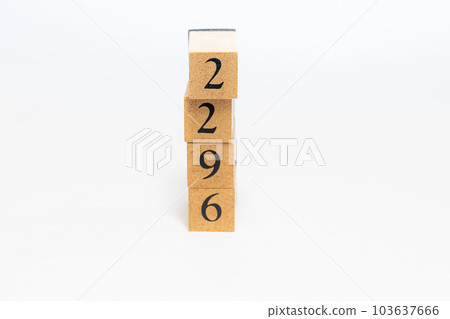 Wooden block number number 2296 Wooden block number number 2296 103637666