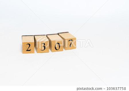 Wooden block Number 2307 103637758