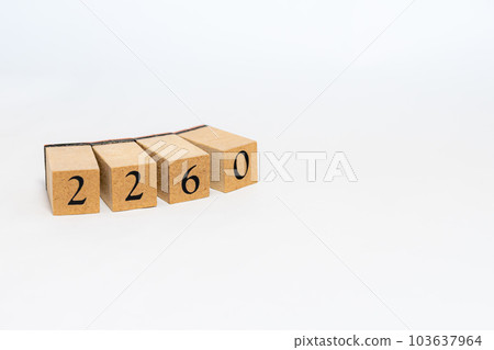 Wooden block Number 2260 103637964