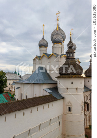 Gate Church of the Resurrection of Christ in Rostov kremlin, Russia. Golden ring of Russia Gate Church of the Resurrection of Christ in Rostov kremlin, Russia. Golden ring of Russia 103638090