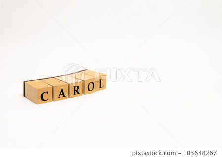 木塊英文單詞CAROL 103638267